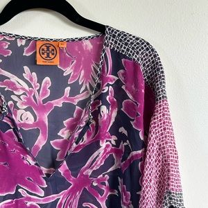 Tory Burch silk tunic caftan m/l